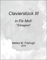 Clavierstuck III piano sheet music cover